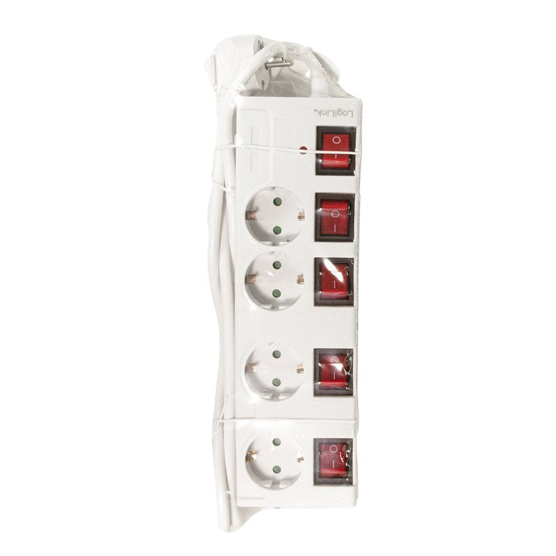 EAN 4052792060591 - LogiLink LPS252 base múltiple 1,5 m 4 salidas AC Interior Blanco imagen 3