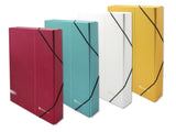 Bismark Carpeta Para Proyectos - Medidas 350x230x30mm - Fabricada En Carton - Cierre Con Gomas - Colores Surtidos