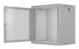 Lanberg Wall Mount Cabinet 19" 12u 600x450 Mesh Doora Grey Flat Pack