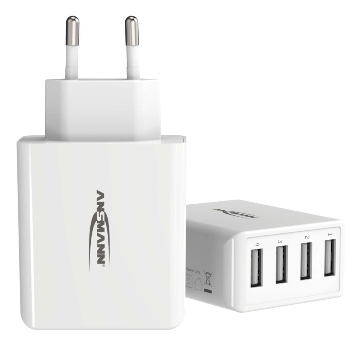 Ansmann Cargador Pared Usb 5v Dc 3000ma 30w 4xusb Blanco