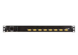 Consola Lcd Panorámica Single Rail Con Switch Kvm Integrado Vga Ps/2-Usb De 8 Puertos