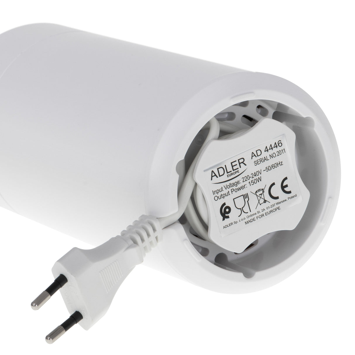 EAN 5903887800440 - Adler AD4446WG molinillo de café 150 W Blanco imagen 6