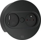 Bachmann Twist 2 1xute 1xusb A C 22w 2,0m Aeh Ral9005 30ge Rund