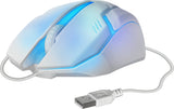 Raton Gaming Defender Cyber Mb-560l Blanco 7-Colores Luz De Fondo