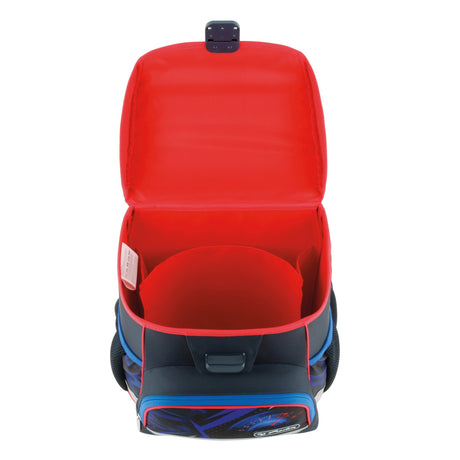 EAN 4008110370934 - Herlitz Loop Plus High Speed juego de mochila escolar Niño Poliéster Azul, Rojo imagen 2