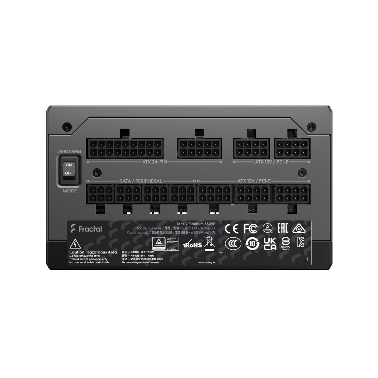 EAN 7340172702887 - Fractal Design Ion+ 2 Platinum 860W unidad de fuente de alimentación 20+4 pin ATX ATX Negro imagen 12