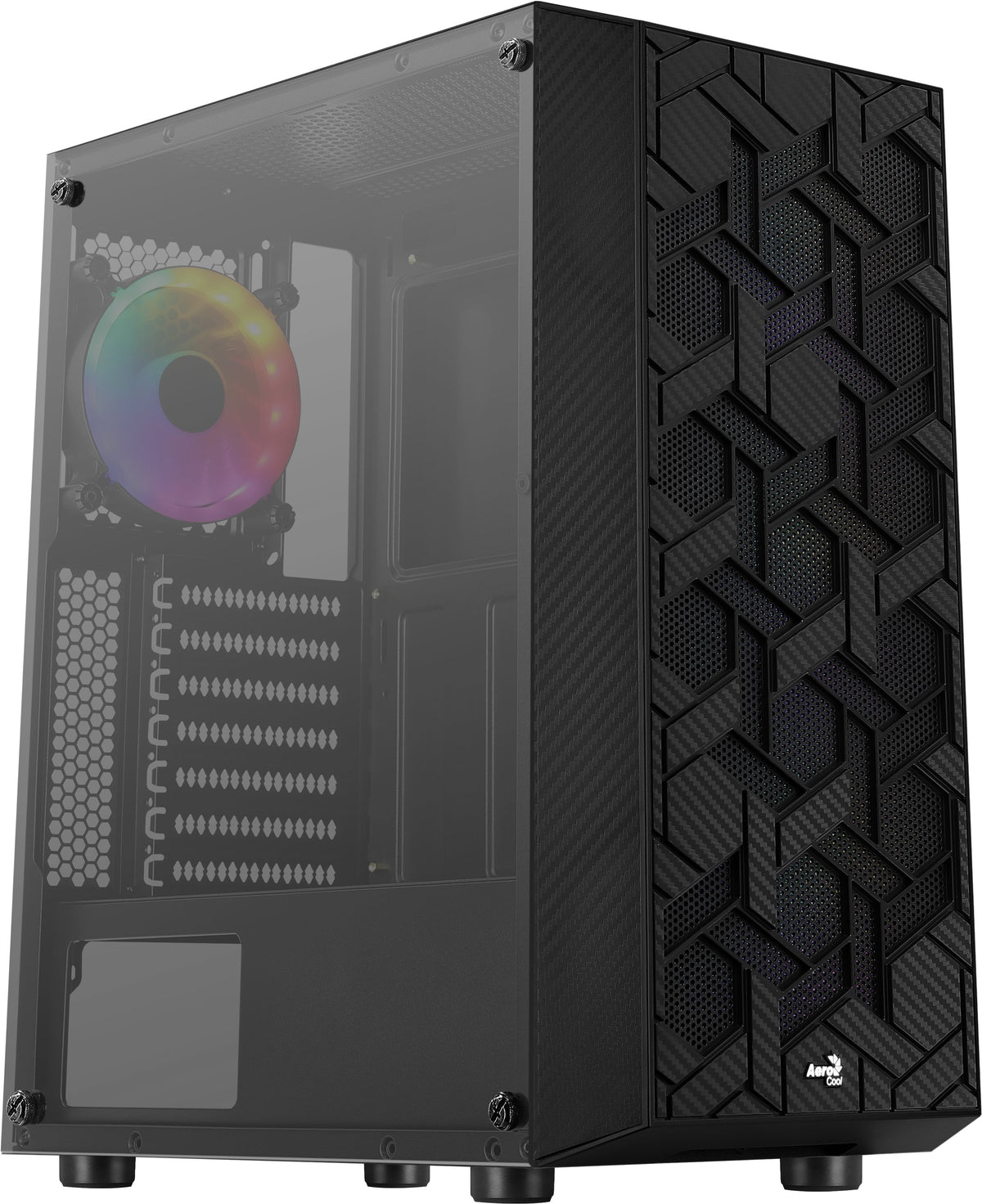 Caja Gaming Semitorre Aerocool Hivebk
