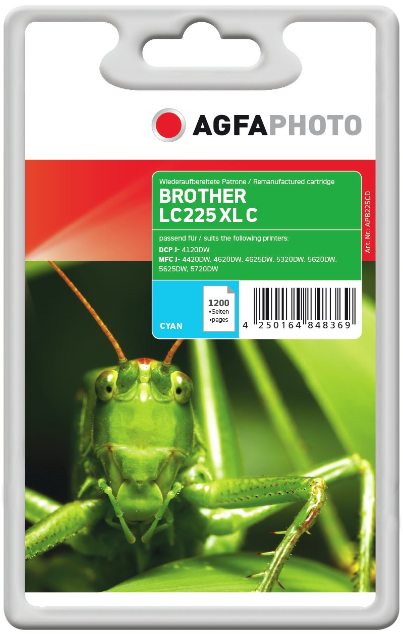 Agfaphoto Apb225cd Cartucho De Tinta Cian