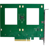 Inline Pcie Tarjeta A 2x Interno U.2 Nvme Sff-8639  Bifurcation - Pcie X8 - Ancho