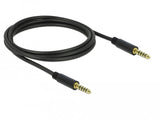 Delock Klinkencable 4,4 Mm 5 Pin Stecker Zu Stecker 2 M Schwarz