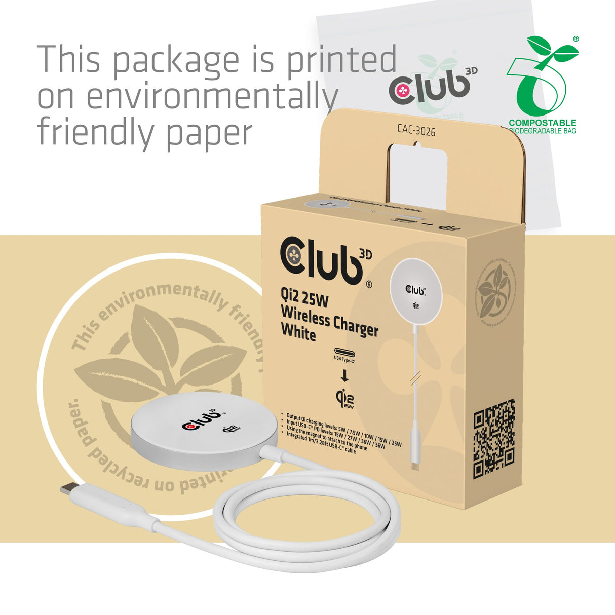 EAN 8719214473686 - CLUB3D CAC-3026 cargador de dispositivo móvil Teléfono móvil, Smartphone, Reloj inteligente, Teléfono USB imagen 9