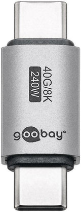 Adaptador Usb-C Macho A Usb-C Macho 240w 40gb/S 8k A 60hz Compacto Usb4.0 Goobay