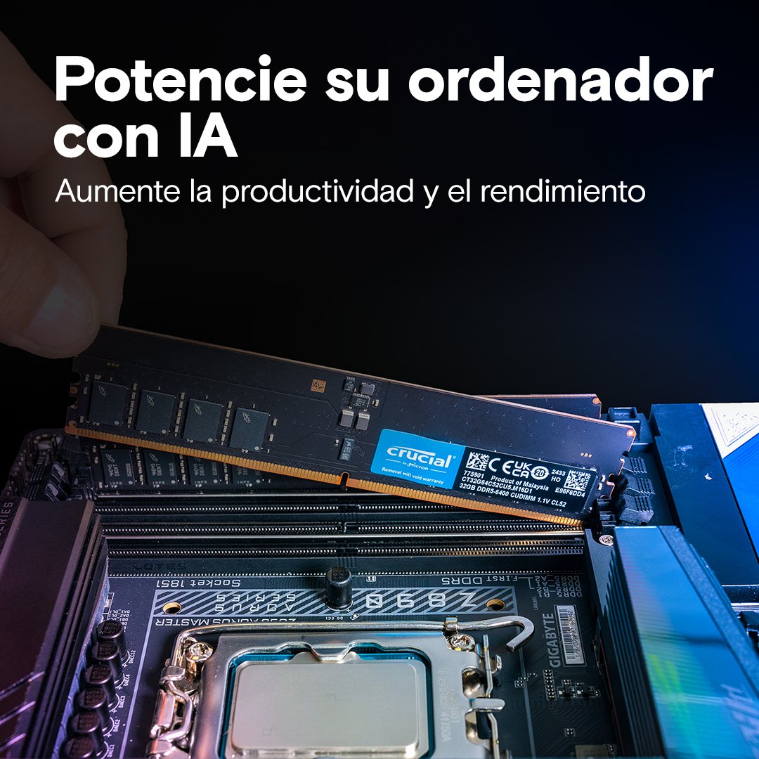 EAN 0649528940902 - Crucial CT16G64C52CU5 módulo de memoria 16 GB 1 x 16 GB DDR5 6400 MT/s 288-pin DIMM imagen 6