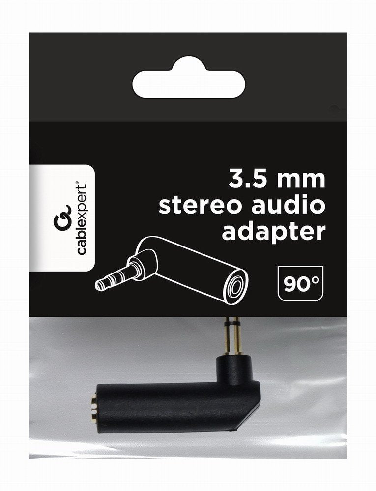 EAN 8716309099950 - Gembird A-3.5M-3.5FL cambiador de género para cable 3.5mm Negro imagen 3