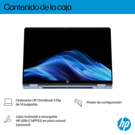 EAN 0199896061667 - HP OmniBook 5 Flip 2-in-1 Laptop 14-fp0044ns Intel Core 5 120U 35,6 cm (14") Pantalla táctil 2K 16 GB LPD imagen 4