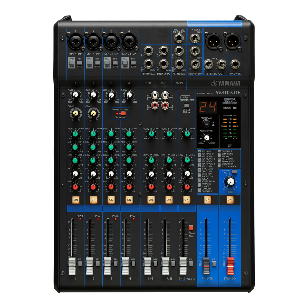 Yamaha Mg10xuf Audio Mixer 10 Channels