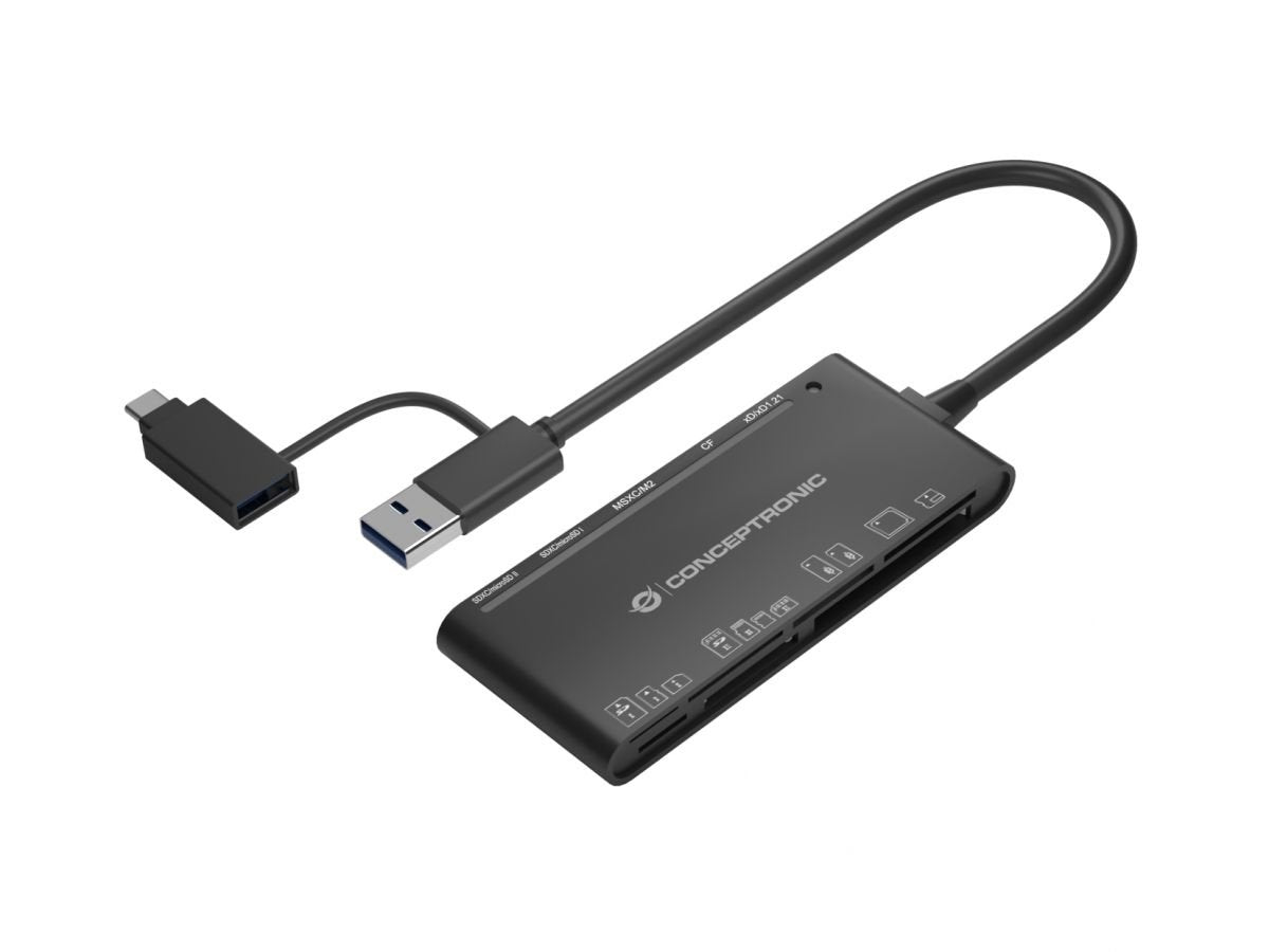 EAN 4015867229507 - Conceptronic StreamVault BIAN03B lector de tarjeta USB 3.2 Gen 1 (3.1 Gen 1) Type-A Negro imagen 1