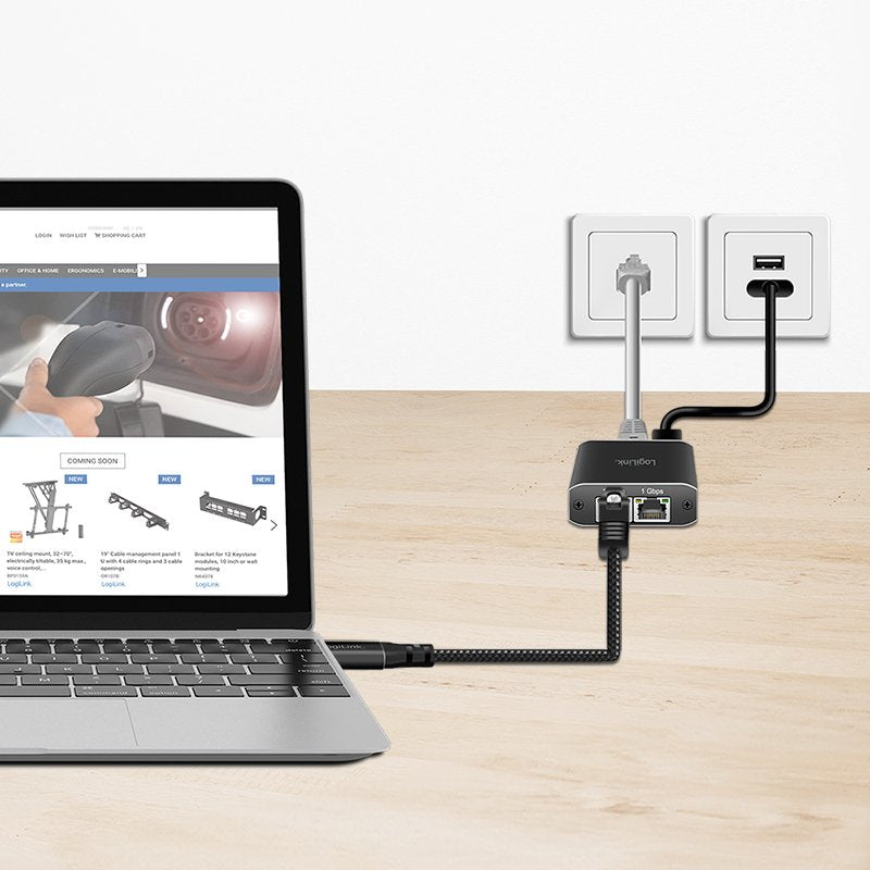 Logilink Usb 3.2 Typ C - Rj45 1.5m
