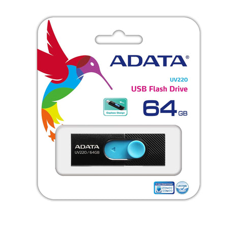 EAN 4713218462763 - ADATA UV220 unidad flash USB 64 GB USB tipo A 2.0 Negro, Azul imagen 2