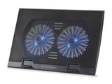 Base Refrigeracion Para Portatiles Conceptronic 2 Ventiladores 125mm Hasta 17