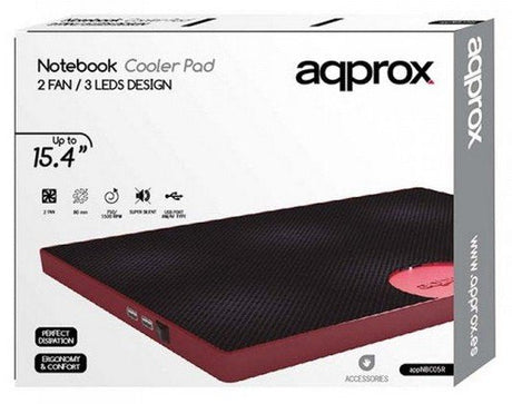 EAN 8435099513735 - Approx appNBC05R almohadilla fría 39,1 cm (15.4") Negro, Rojo imagen 2