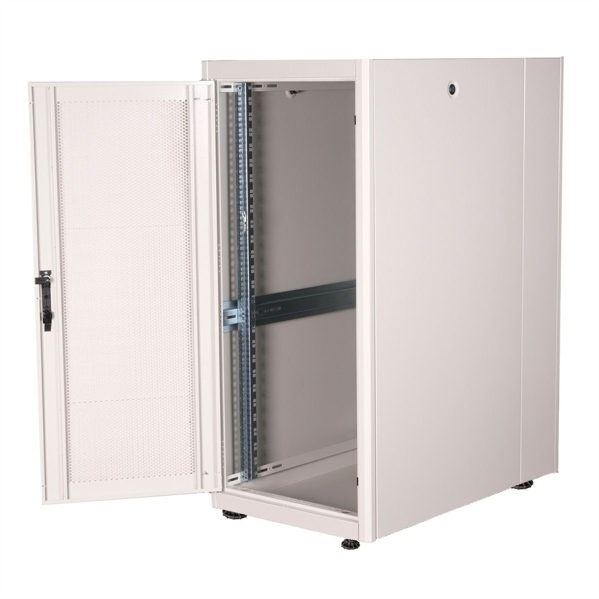 Roline 19-Zoll Serverschrank Basic 26 He, 600x1000 Bxt Perforiert Grau