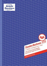 Avery Zweckform Formular Para Stundenerfassung - 40 Hoja - A4 (210 X 297 Mm)