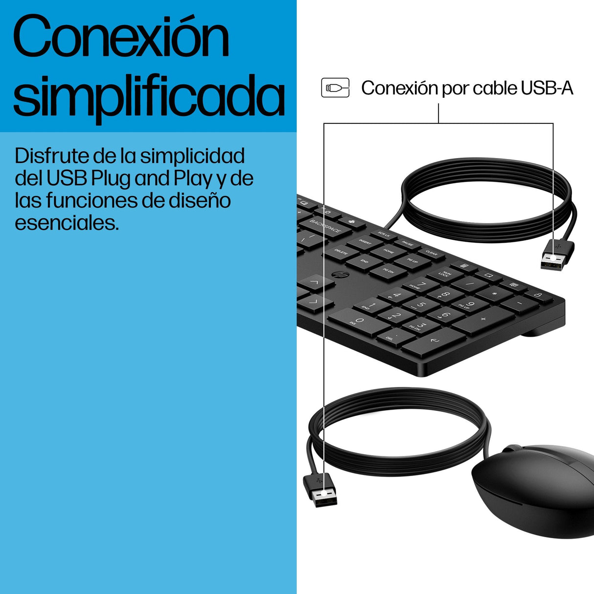 Wired Desktop 320mk Mouse And  Keyboard Uk