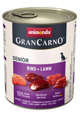 Animonda Grancarno Senior Sabor: Ternera Y Cordero - Lata 800g