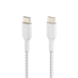 Belkin Geflochtenes Usb-C   Usb-C-Cable 0,15m, Weiss