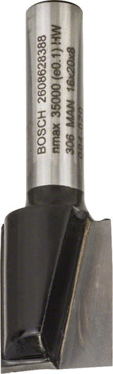 Bosch Professional Fresa De Ranuras Standard Para Madera, Ø 16 Mm, Longitud Útil 19,6 Mm, Eje Ø 8 Mm, Doble Filo 2608628388
