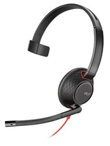 Poly Blackwire 5210 Auriculares Alámbrico Diadema Llamadas/Música Usb Tipo C Negro, Rojo