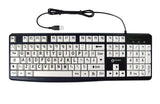EAN 3521350020823 - Geemarc Telecom 3521350020823 teclado Universal USB QWERTY Negro, Blanco imagen 1