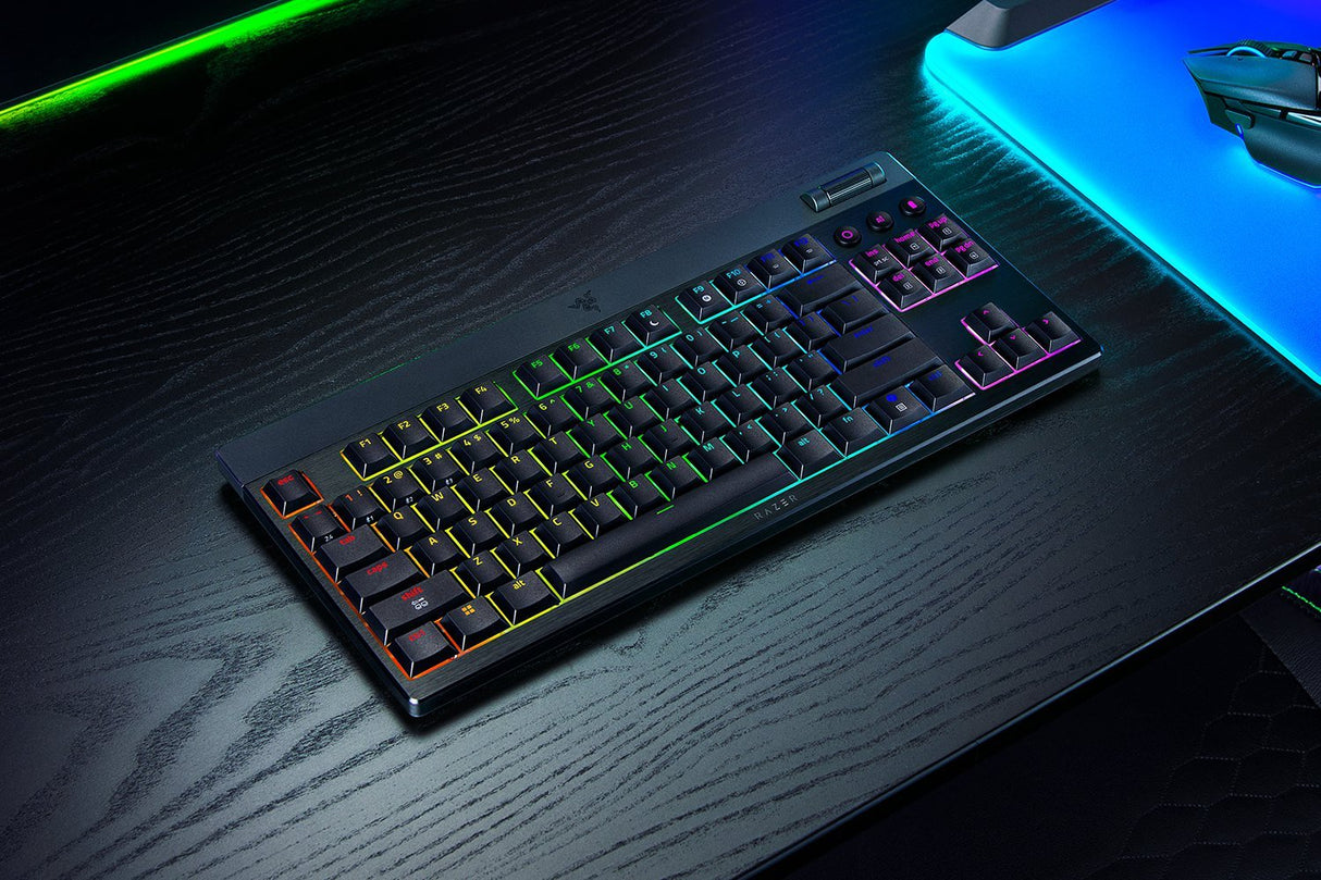 Razer Blackwidow V4 Low-Profile Tenkeyless Hyperspeed Orange Switch Keyboard - Us Layout