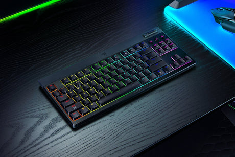 EAN 8887910073773 - Razer BlackWidow V4 Low-Profile Tenkeyless HyperSpeed teclado Juego USB + RF Wireless + Bluetooth QWERTY  imagen 1