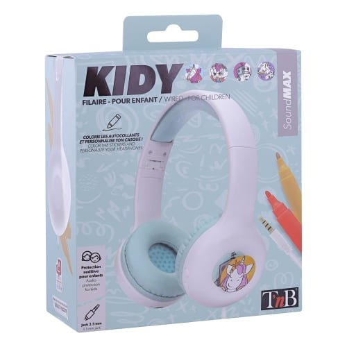 EAN 3303170107225 - T'nB CSKID3 auricular y casco Auriculares Alámbrico Diadema Música Turquesa, Blanco imagen 6