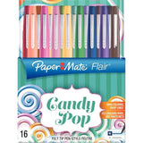 1x16 Boligrafos Paper Mate Flair Candy Pop M