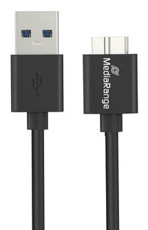 Mediarange Ladecable Usb-A A Micro-B Usb 3.0, 1.8m, Sw