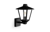 Aplique Exterior Kinno, Negro, Tipo Farola, E27, 25 W, Sin Bombilla, Luz Hacia Arriba