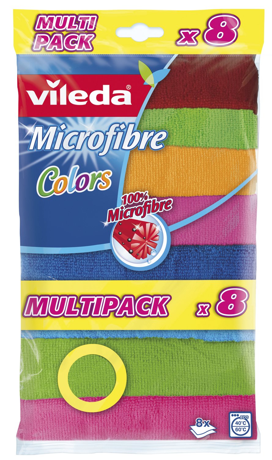 Vileda Paño De Microfibra Colores 8 Uds.