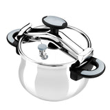 Olla A Presión Bra New Star A185502 Ø22cm 6l Acero Inoxidable Apta Para Inducción