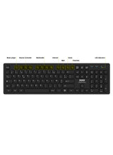 Port Designs Mouse And Keyboard 2in1 Robust And Long-Lasting Keyboard Ergonomic And Ambidextrous Mouse Wireless 2.4ghz Usb-A/Usb-C