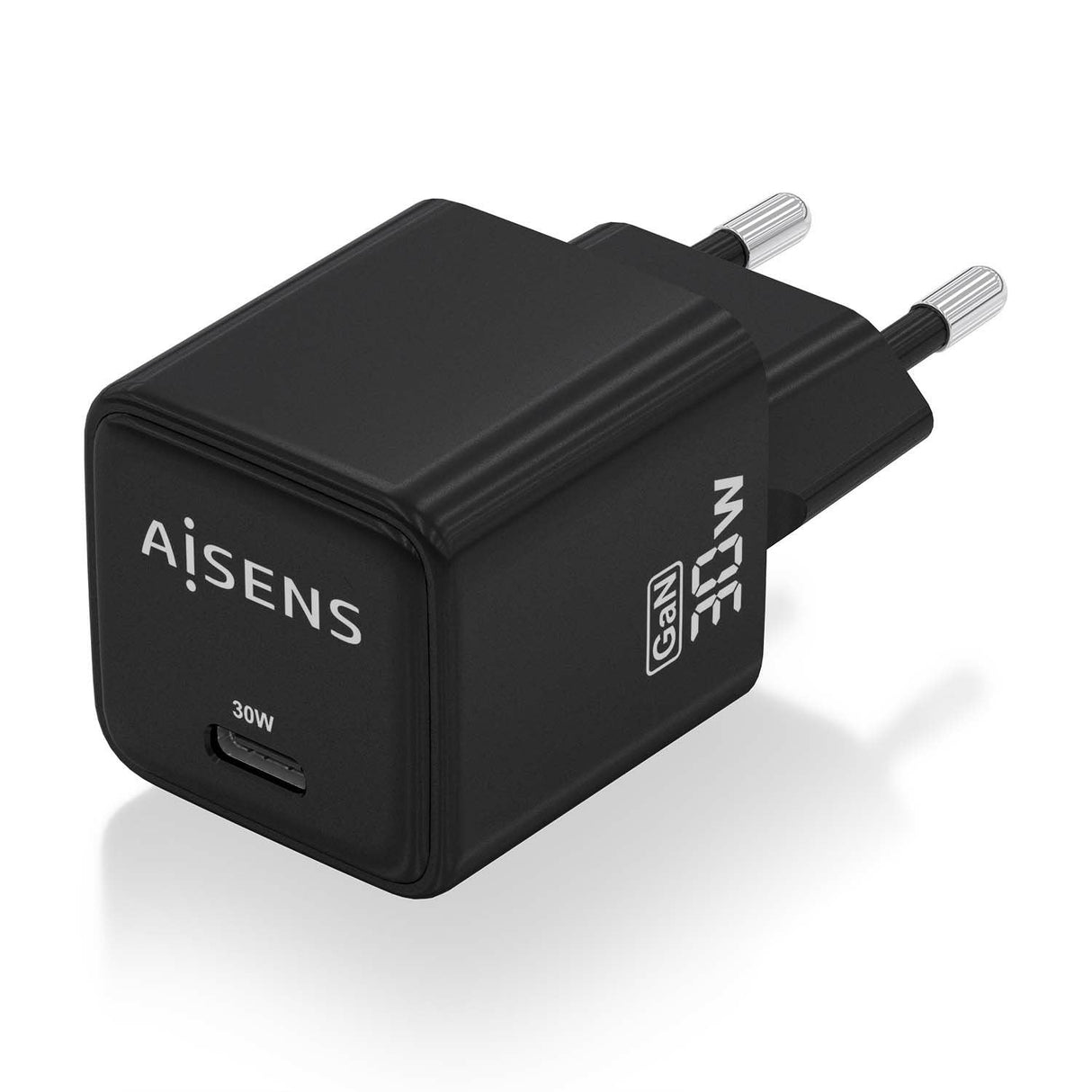 Aisens Cargador Gan 30w, 1xusb-C Pd3.0 Qc4.0, Negro