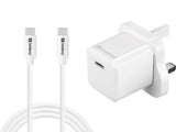Usb-C 20w Charger Uk+Usb-C To  C Usb-C 20w Charger Uk+Usb-C C