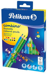 Pelikan Caja De 12 Lapices De Colores Jumbo Triangulares - Mina Antirotura - Certificacion Fsc