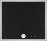 Neff T56stf1l0 N 90, Placa De Cocina Independiente Negra/Acero Inoxidable, 60 Cm T56stf1l0