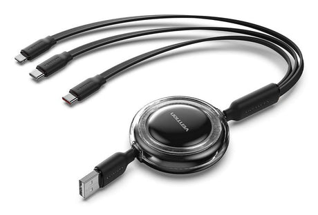 EAN 6922794791121 - Vention TRJBBE cable USB USB 2.0 USB A USB C/Lightning Negro imagen 1