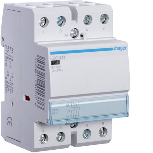 Hager Installationsschtz 40a Esc441 4ffner 230v