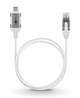Cable Adaptador Ethernet Goobay Usb-C 3.2 Gen2 > Rj-45, Delgado Blanco, 10 Metros 74391