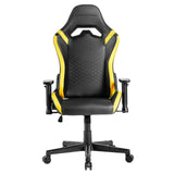 Silla Gamer Mars Gaming Mgcproby Negra Con Detalle Amarillos Brazos Regulables En Altura Reclinable 135º Cojines Ergonomicos Soft-Touch Ruedas Xl